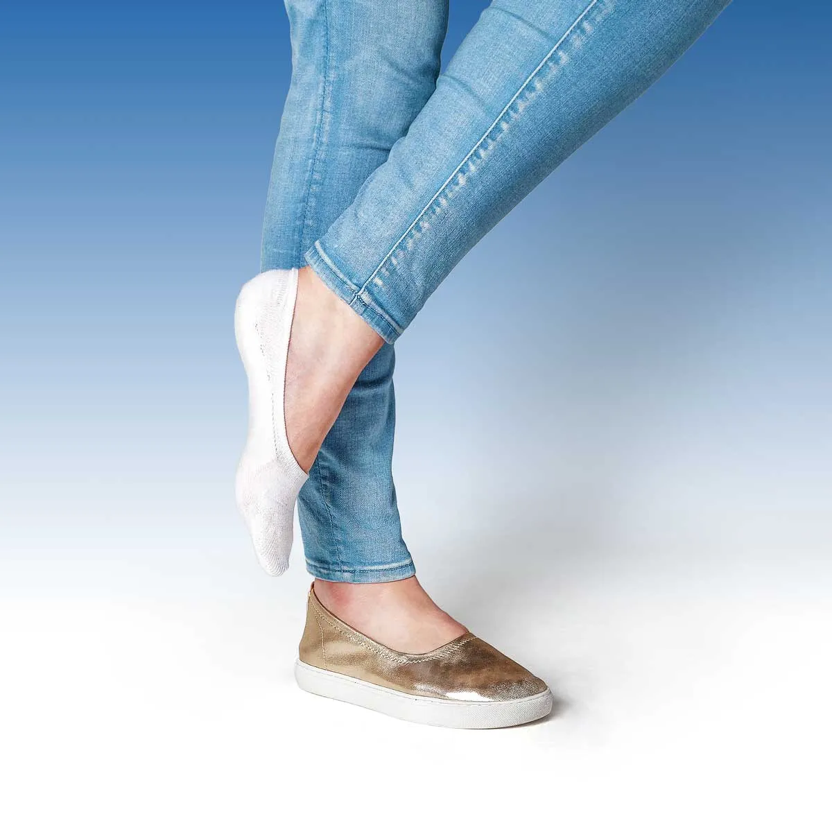 Active Low-cut Super Soft Modal Casual No Show Socks | WHITE