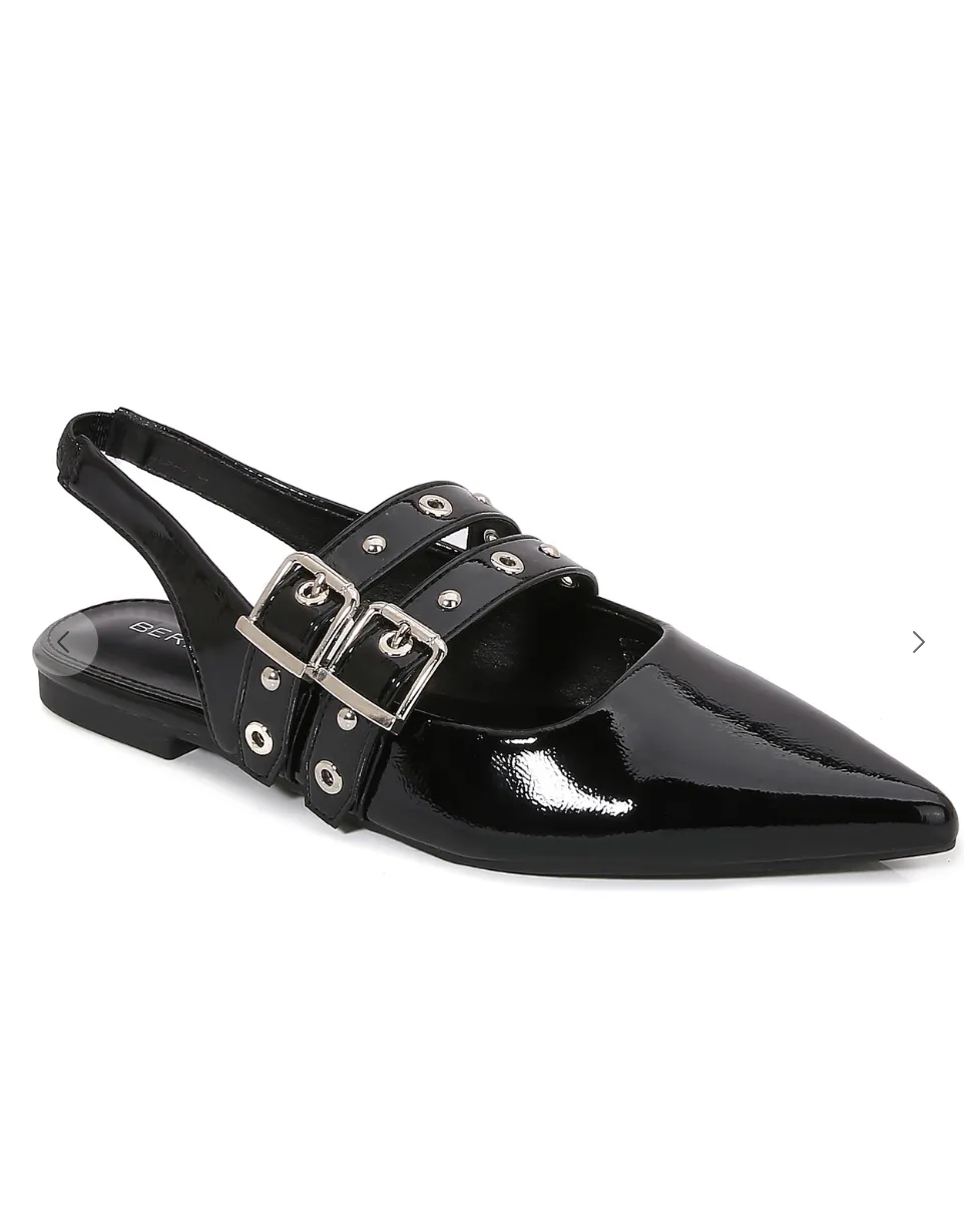 Anastasia Double Buckle Flats