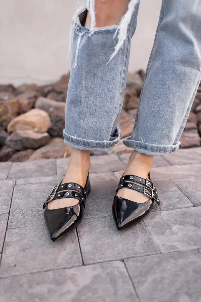Anastasia Double Buckle Flats