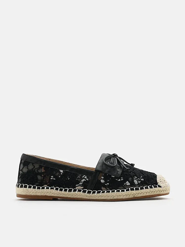 Avianna Lace and Bow Espadrilles