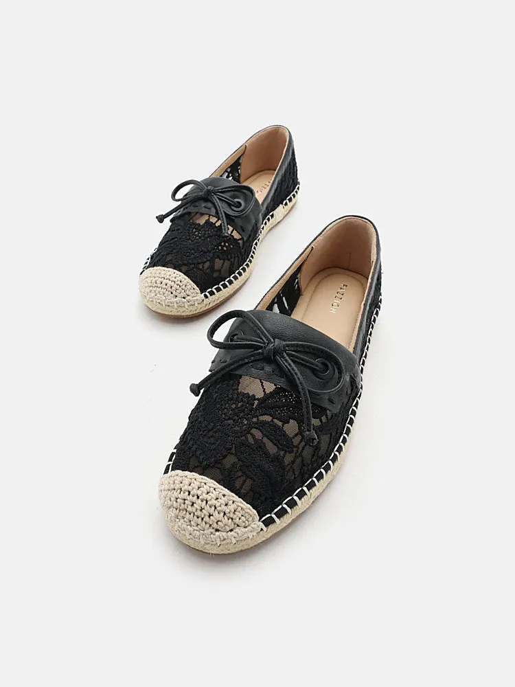 Avianna Lace and Bow Espadrilles