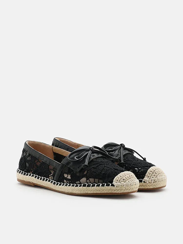 Avianna Lace and Bow Espadrilles