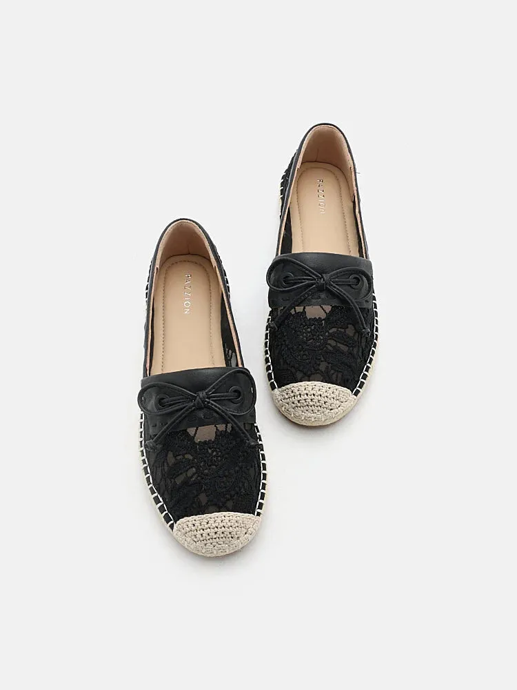 Avianna Lace and Bow Espadrilles