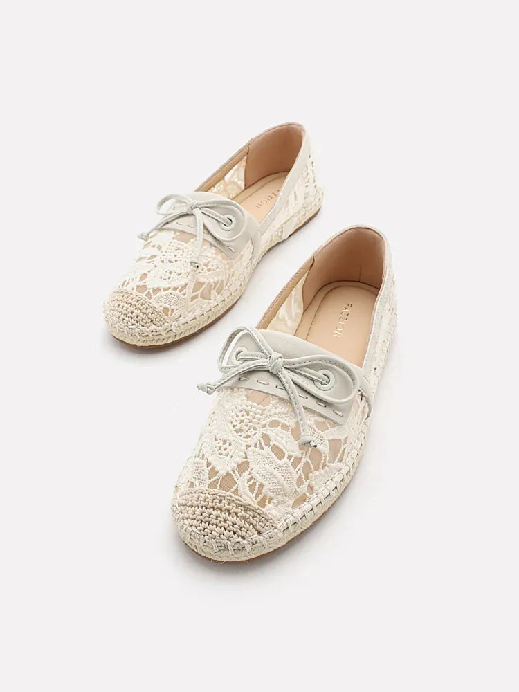 Avianna Lace and Bow Espadrilles