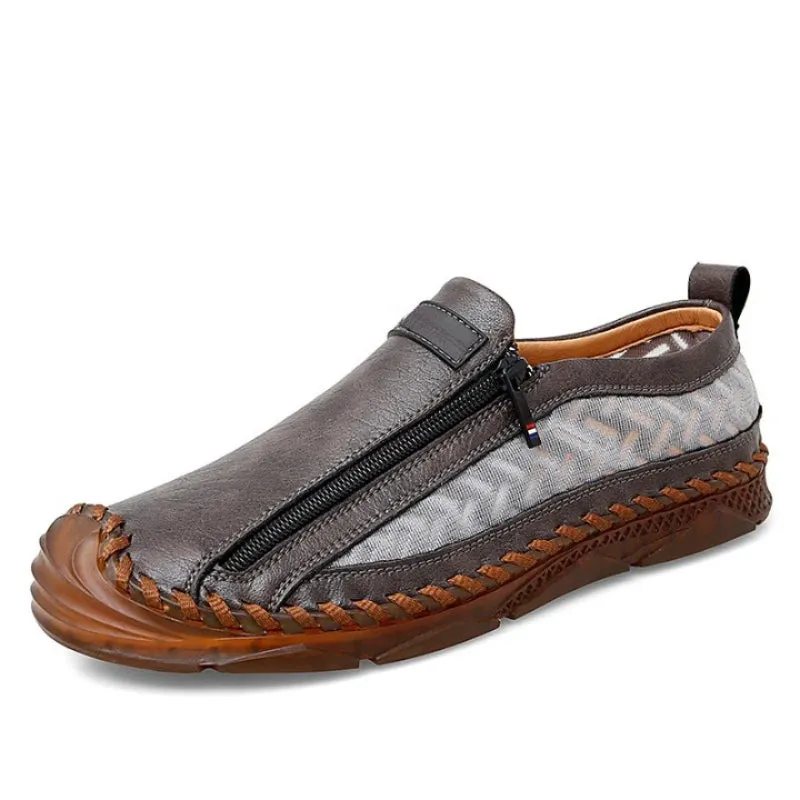 Breathable Leather Flat Shoes