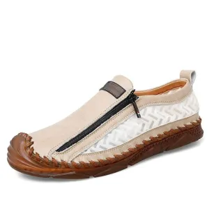 Breathable Leather Flat Shoes