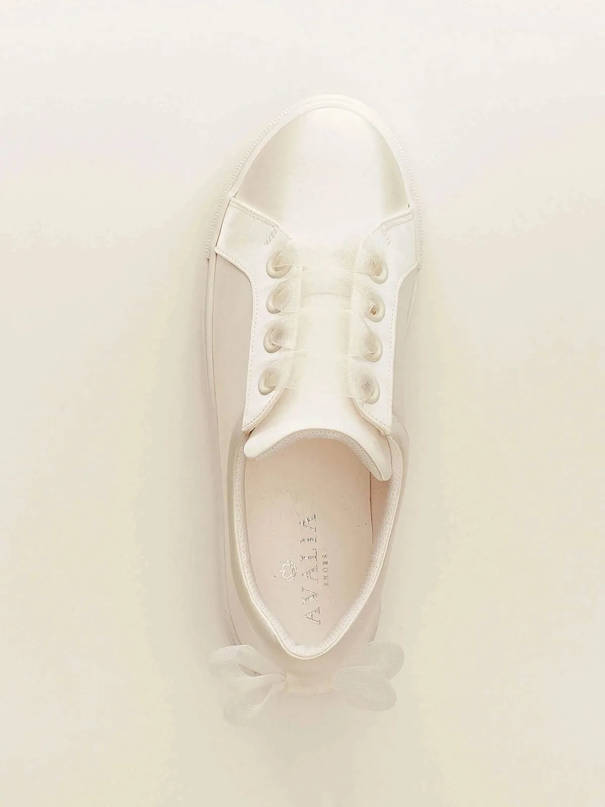 Bridal Sneakers, Ivory Satin Wedding Pumps, EMILY