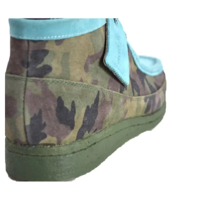 British Walkers Wallabee Boots Men's Camouflage Leather and Suede