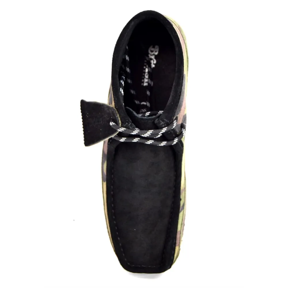 British Walkers Wallabee Boots Men's Camouflage Leather and Suede