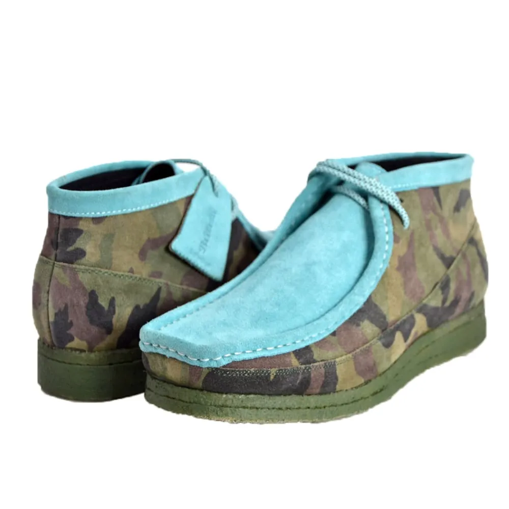 British Walkers Wallabee Boots Men's Camouflage Leather and Suede