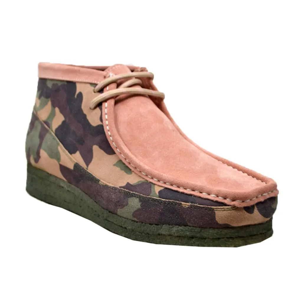 British Walkers Wallabee Boots Men's Camouflage Leather and Suede