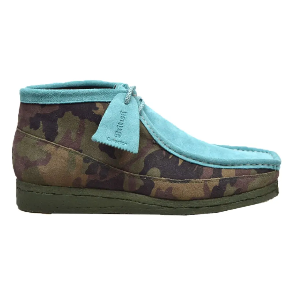 British Walkers Wallabee Boots Men's Camouflage Leather and Suede