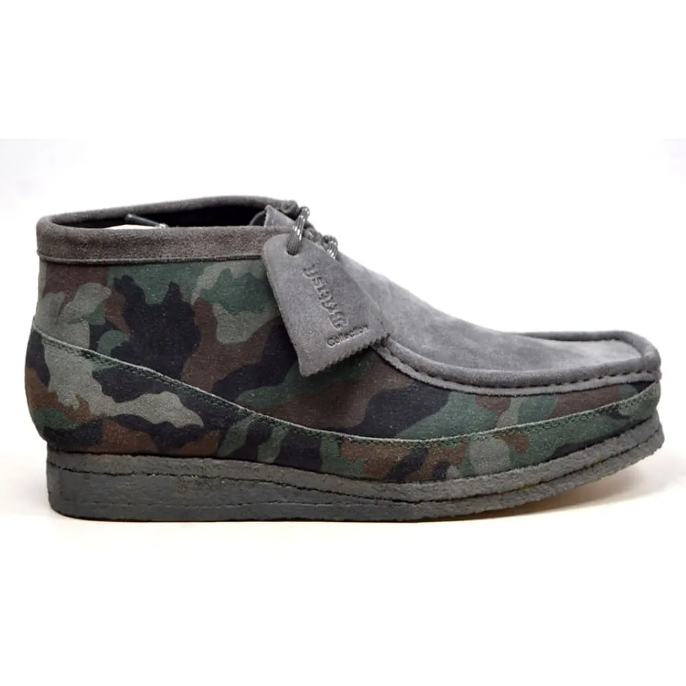 British Walkers Wallabee Boots Men's Camouflage Leather and Suede