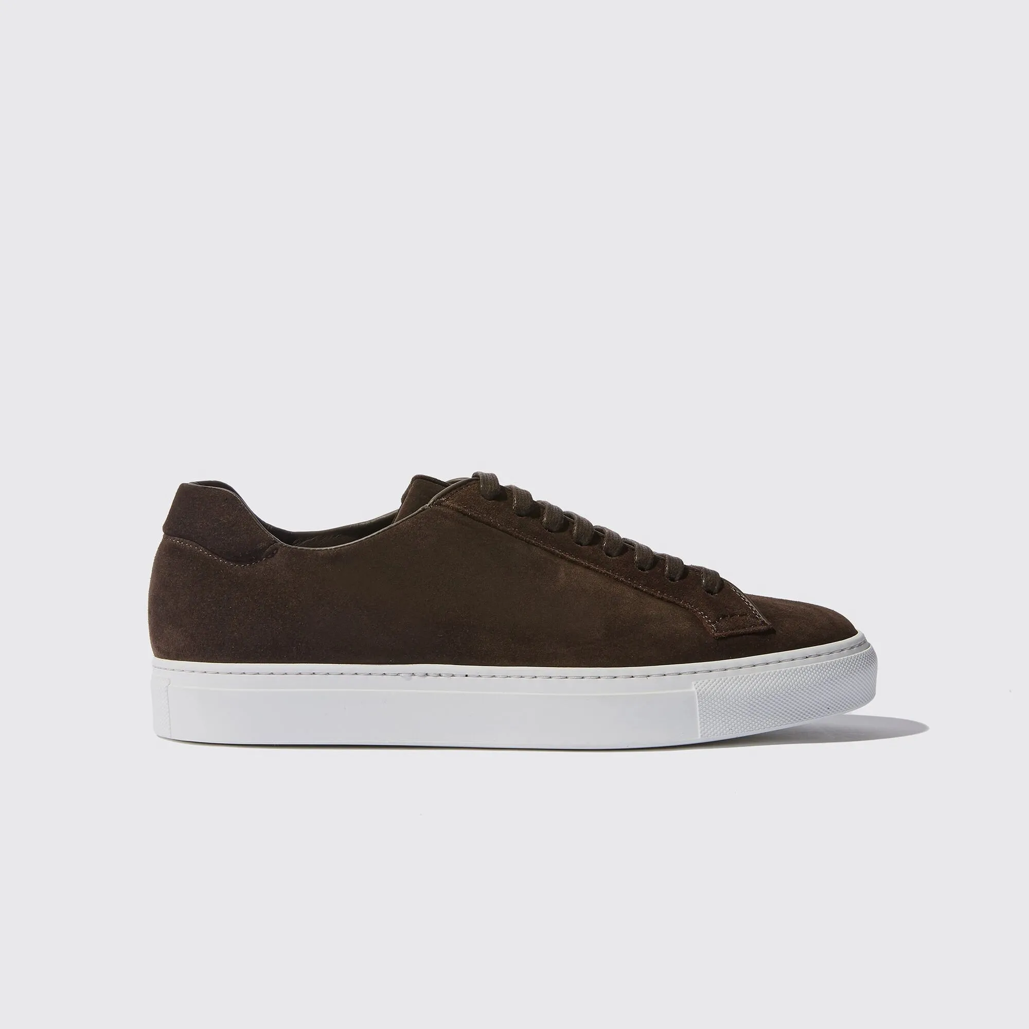 Brown Suede Logan Lace Up Sneakers - AW24