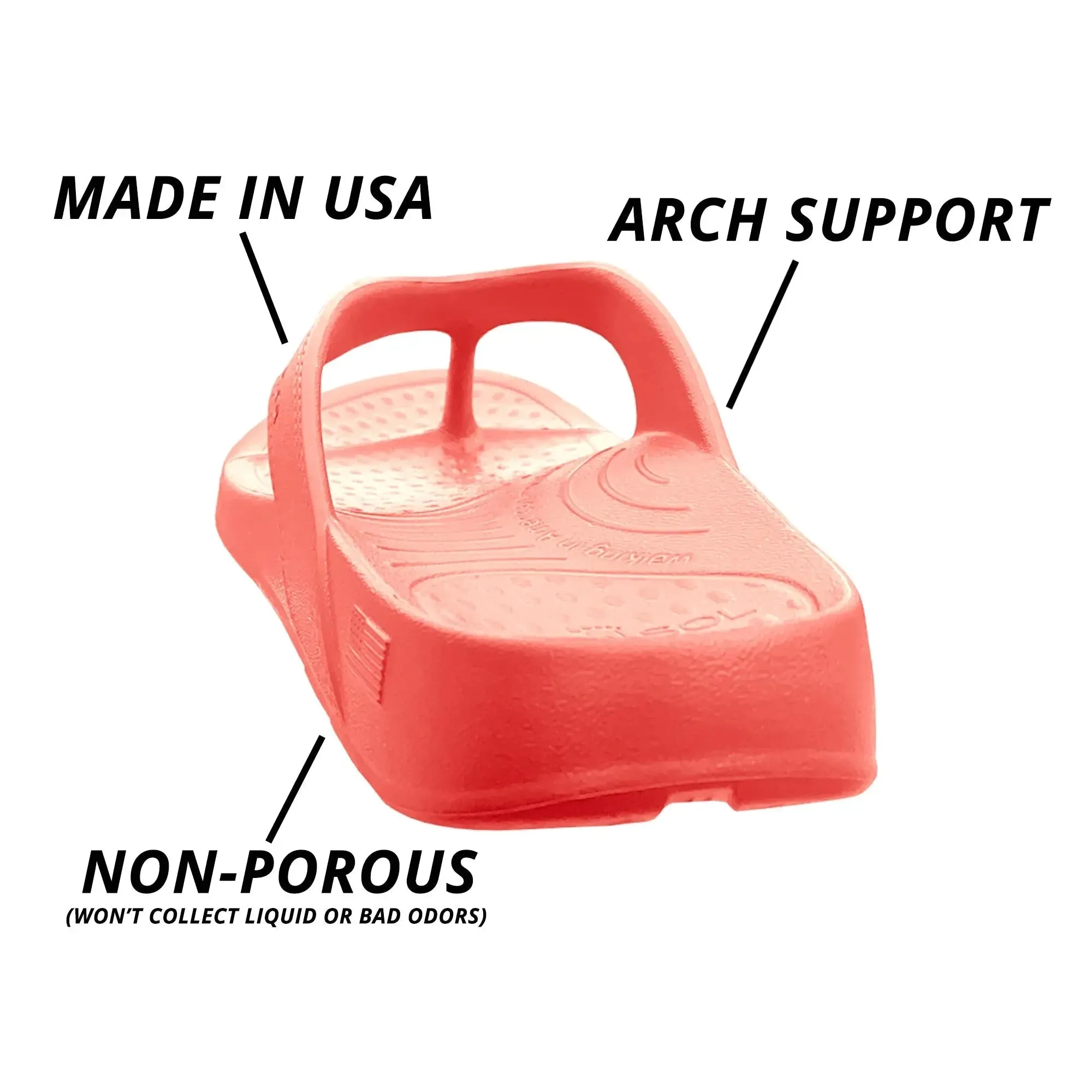 Cascade Flip Flop - Coral