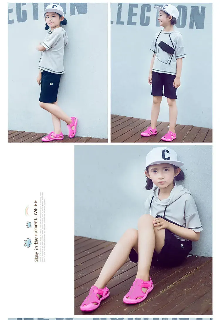 Children Beach Sandals Students Sandals New Non-slip Soft Bottom Comfortable Girls Boys Shoes Lightweight Kids Casual Footwear