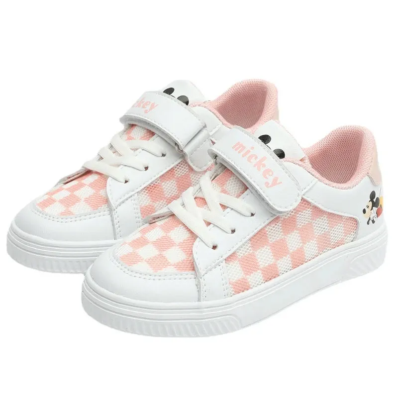 Classic Mickey Inspired Checkerboard Sneakers