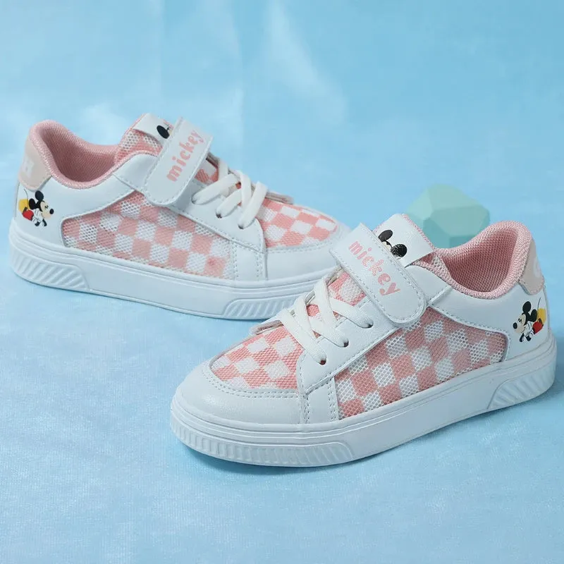 Classic Mickey Inspired Checkerboard Sneakers