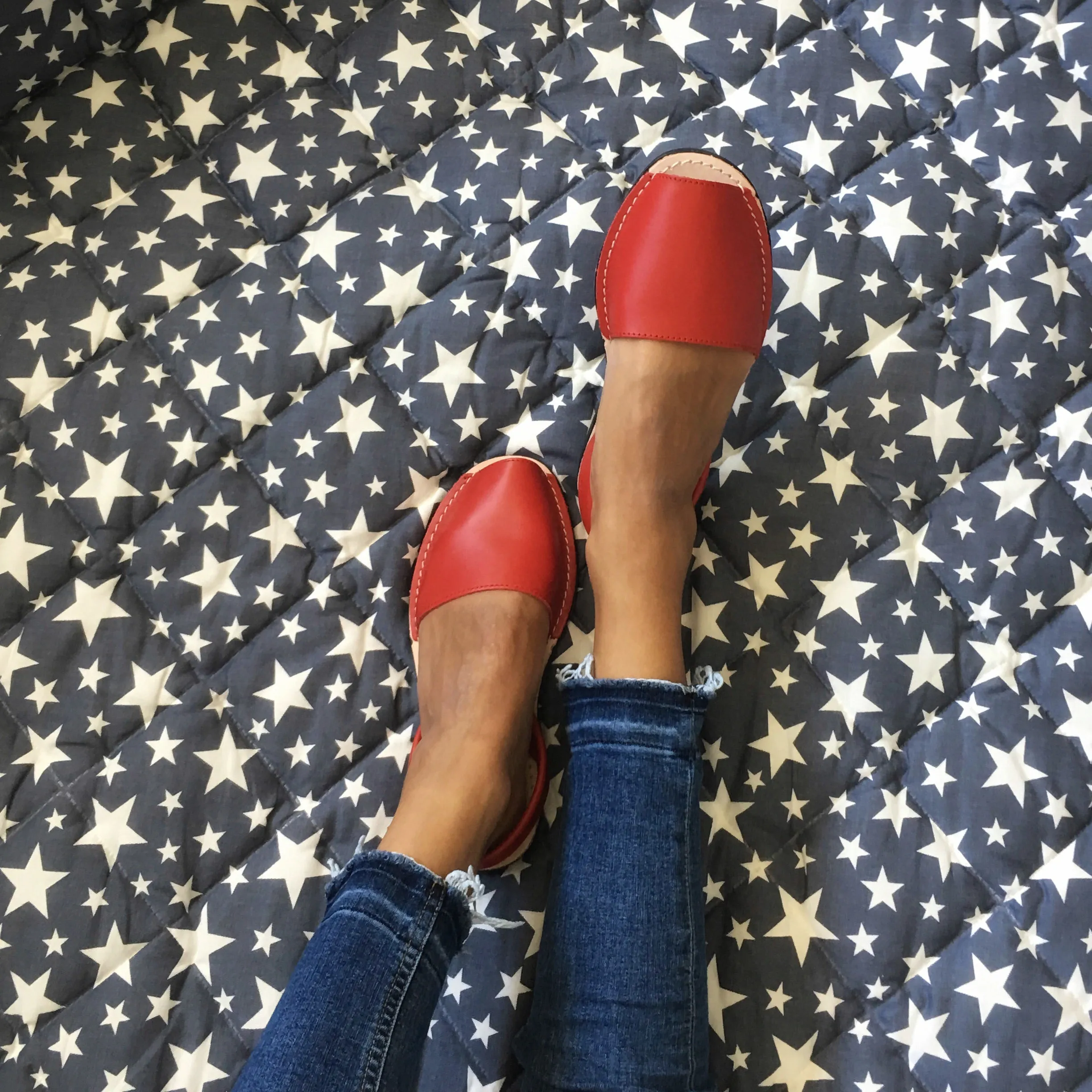 Classic red sandals