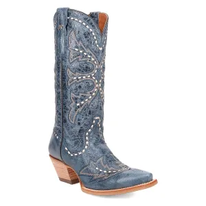 Dan Post Women's Mesa Snip Toe Leather Boots - Blue DP7019