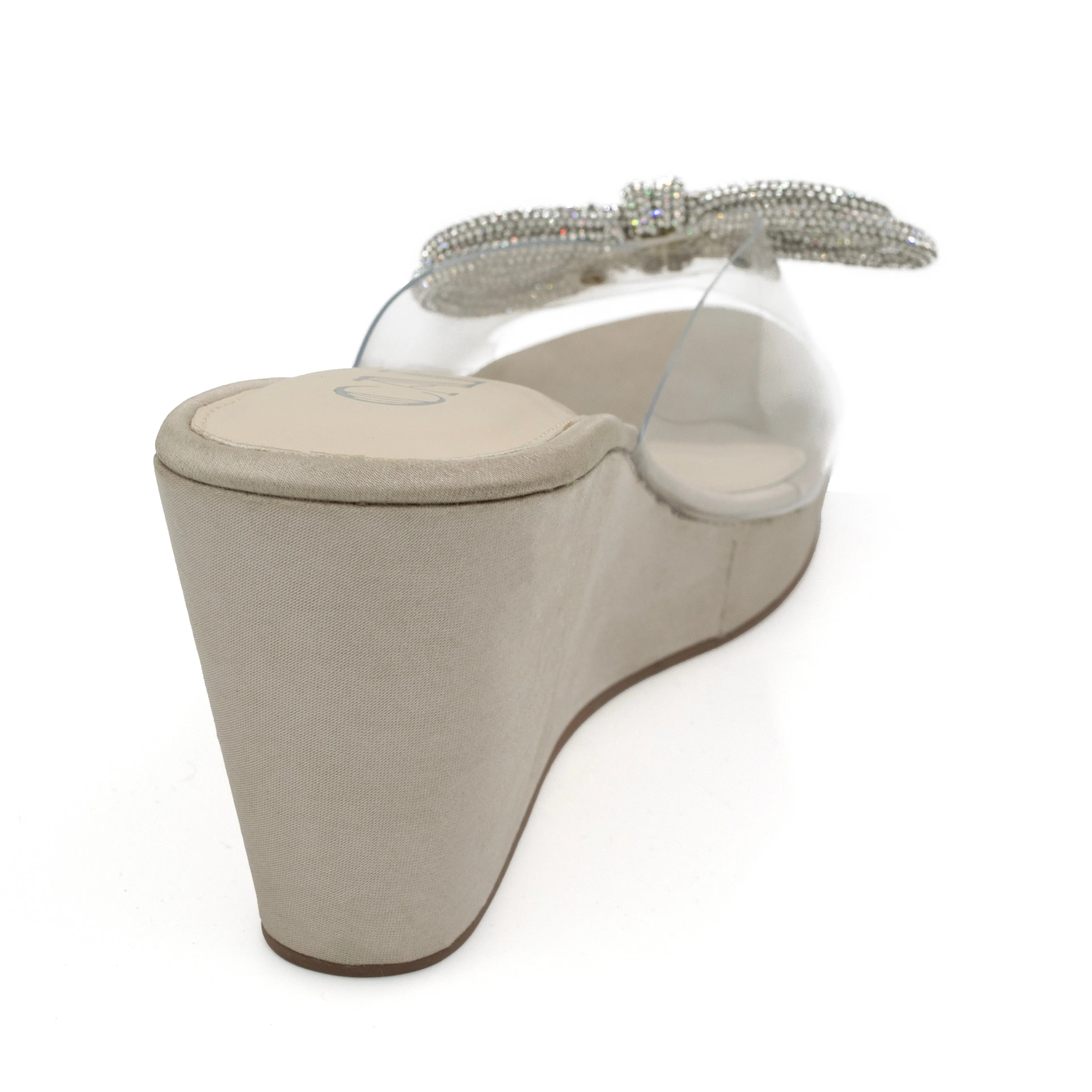 Diamond Bow Clear Wedge