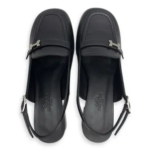 Escarpin Infinie 35.5 Black Sandals in Nappa Leather