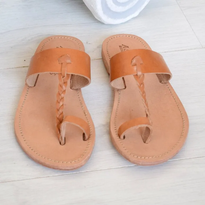Flip Flop Sandals, Jesus Sandals, Genuine Leather, Sandals, Natural Leather, Women Sandals, Beach Shoes, Bohemian Leather Sandals, NIKOURIA1