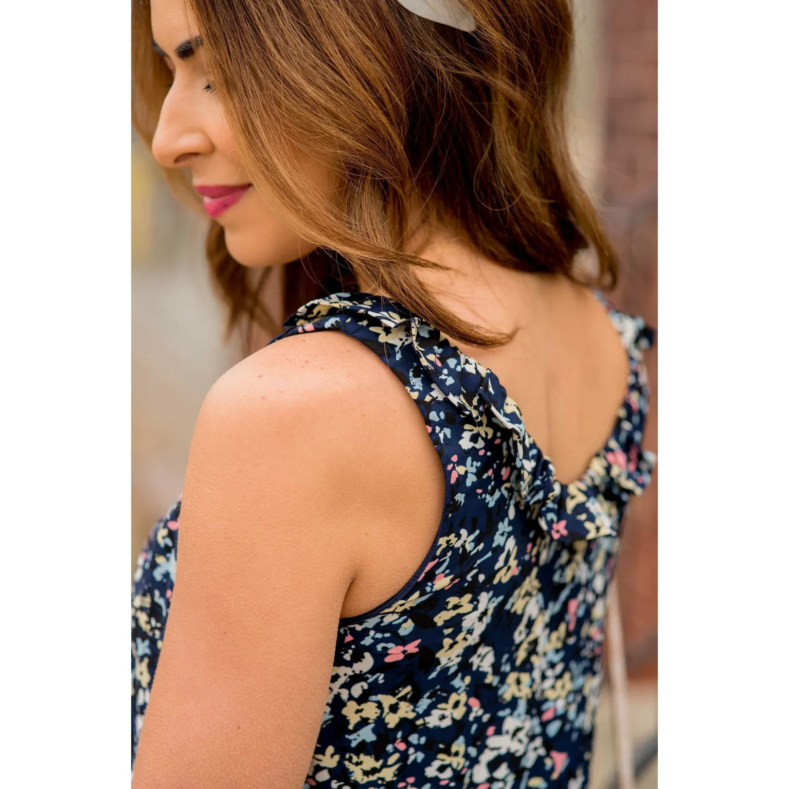 Floral Confetti Tiered Dress