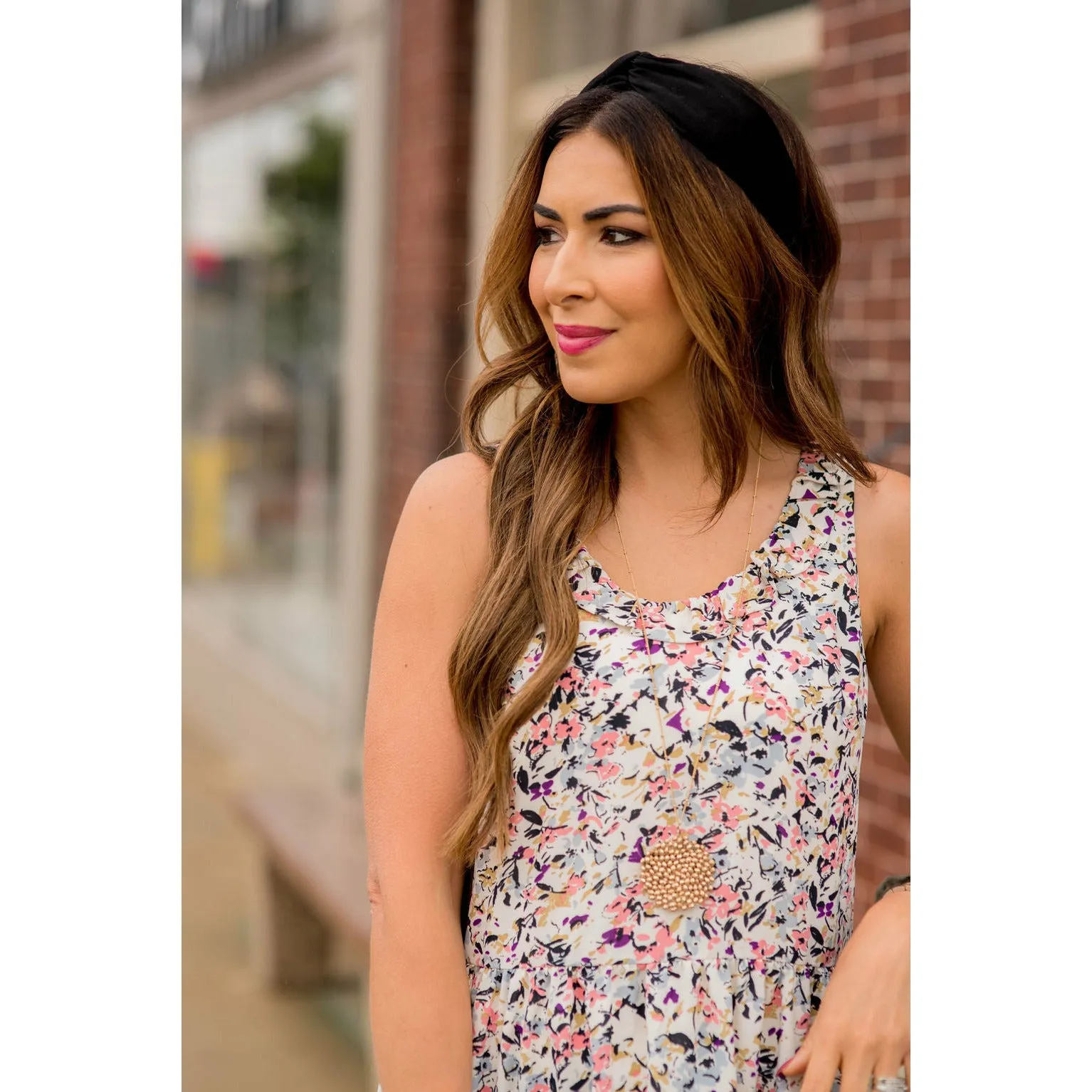 Floral Confetti Tiered Dress