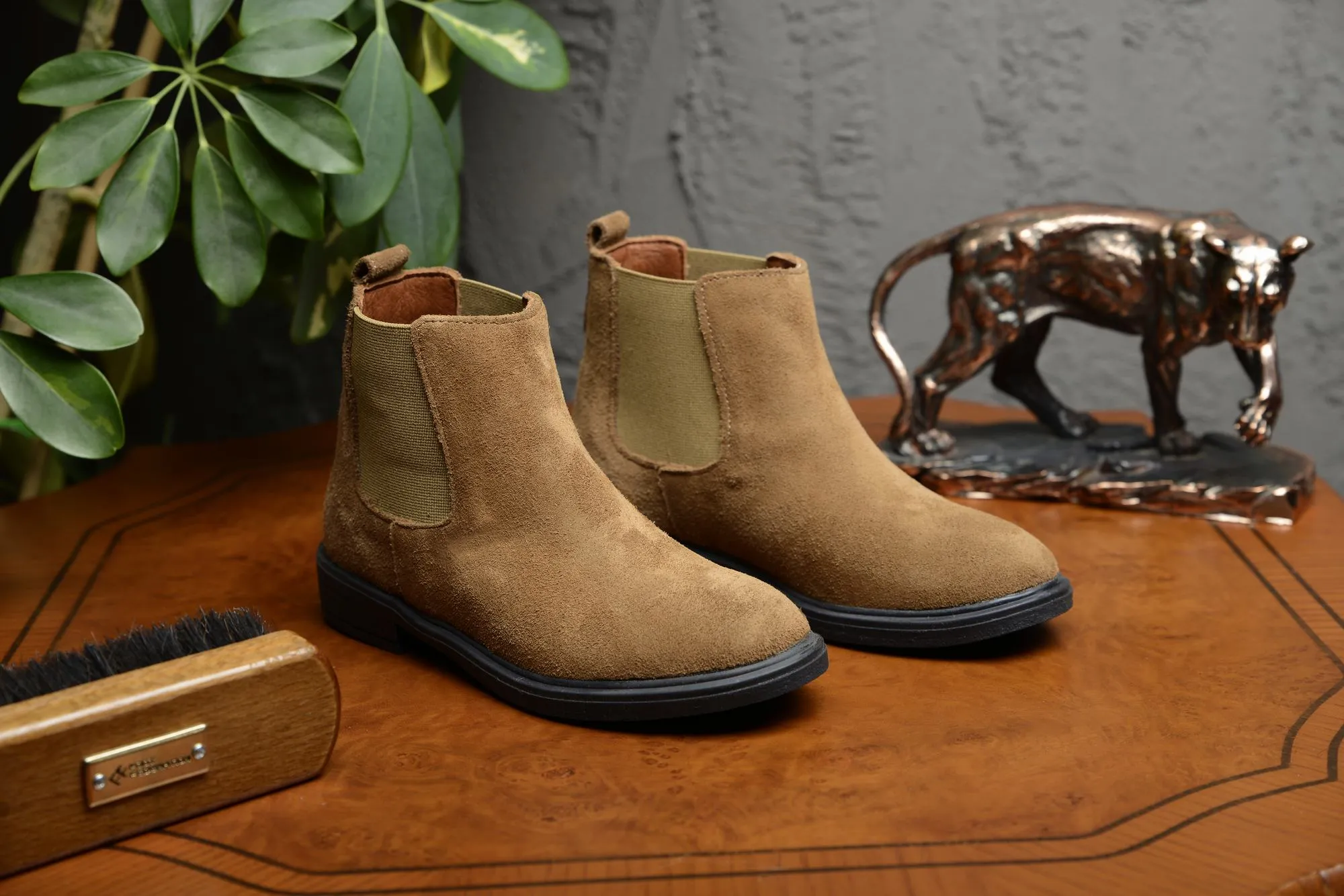 FOOT FEDERATION CHELSEA KIDS' BOOT SUEDE TOBACCO