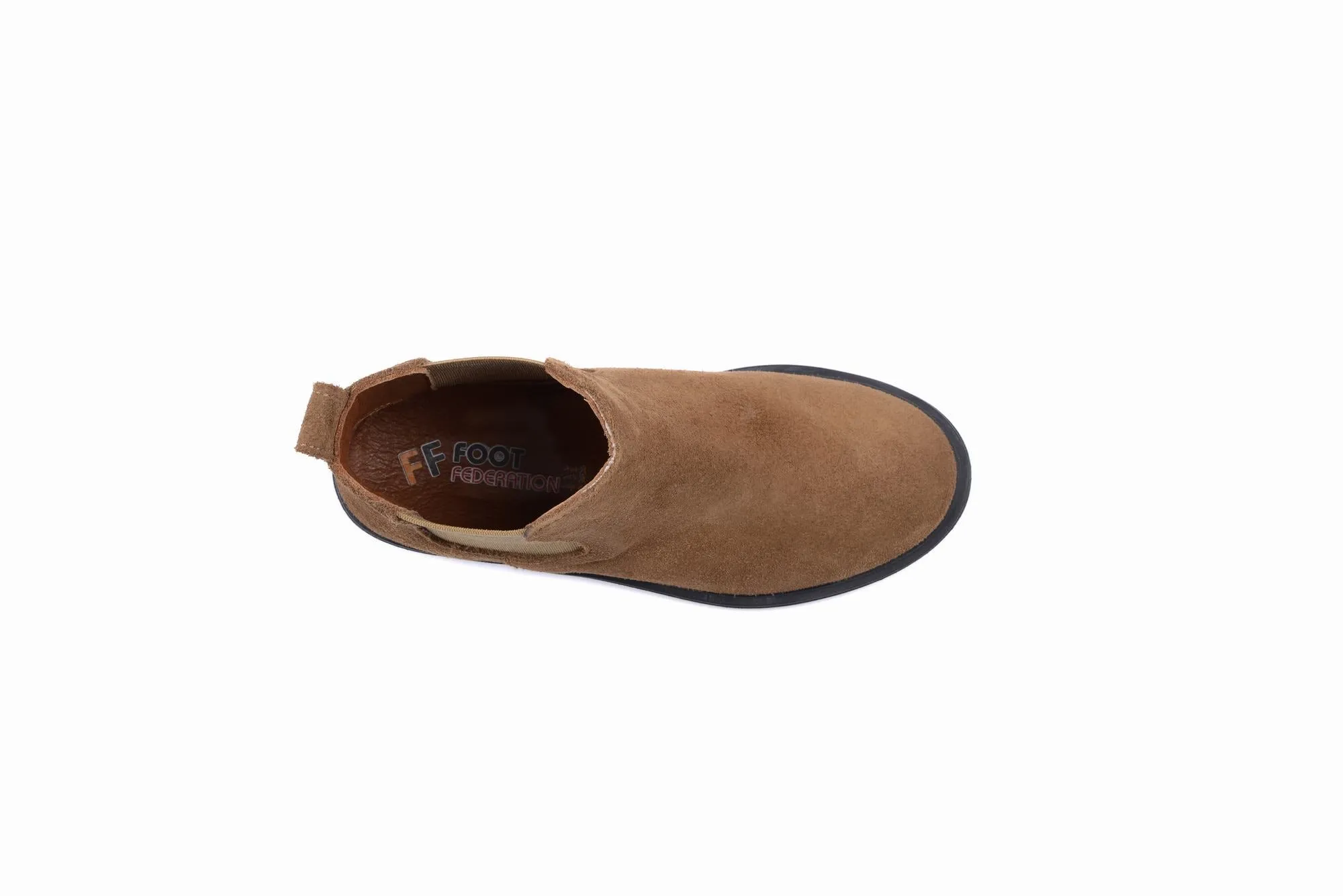 FOOT FEDERATION CHELSEA KIDS' BOOT SUEDE TOBACCO