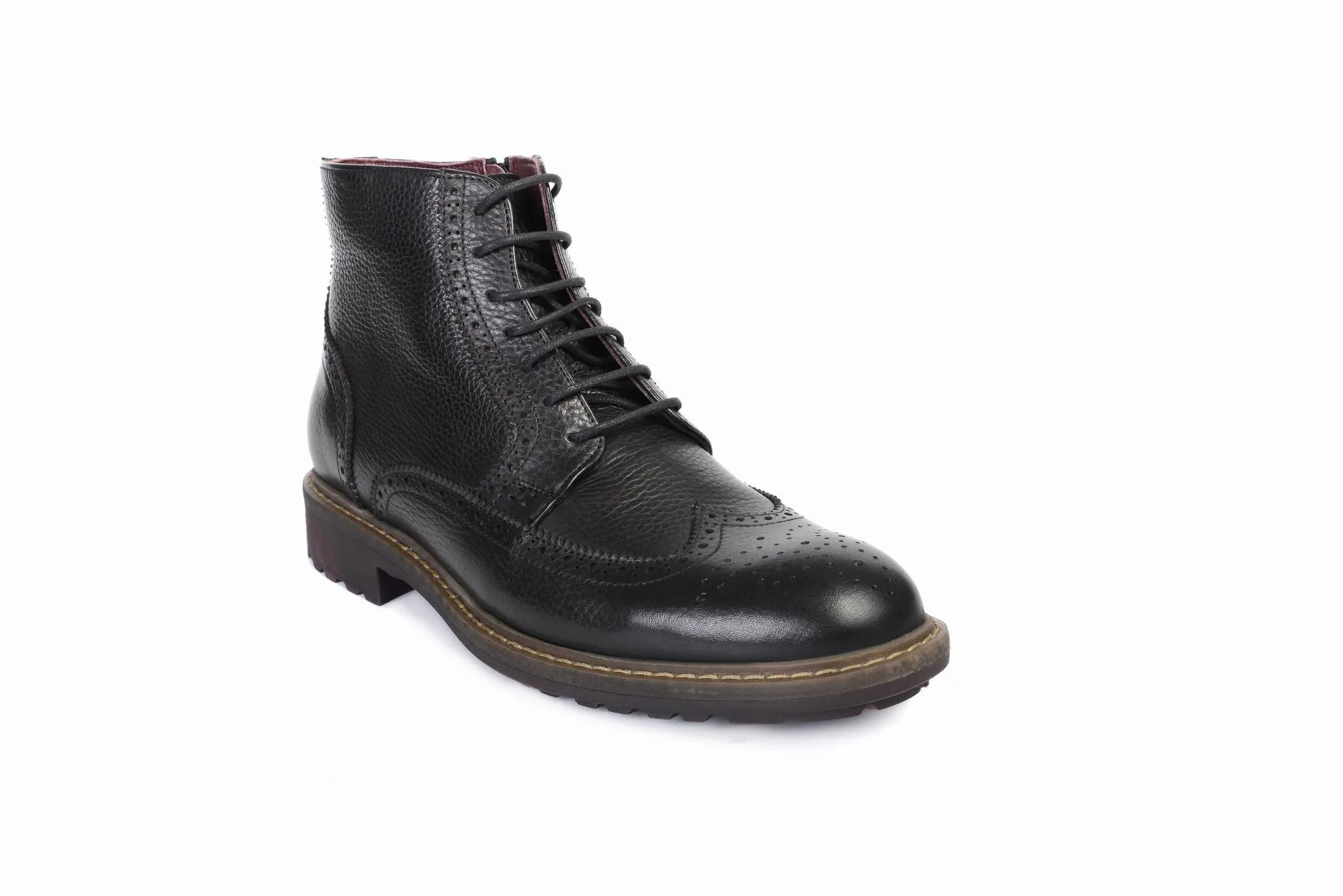 FOOT FEDERATION DERBY WINGTIP MENS BOOT BLACK