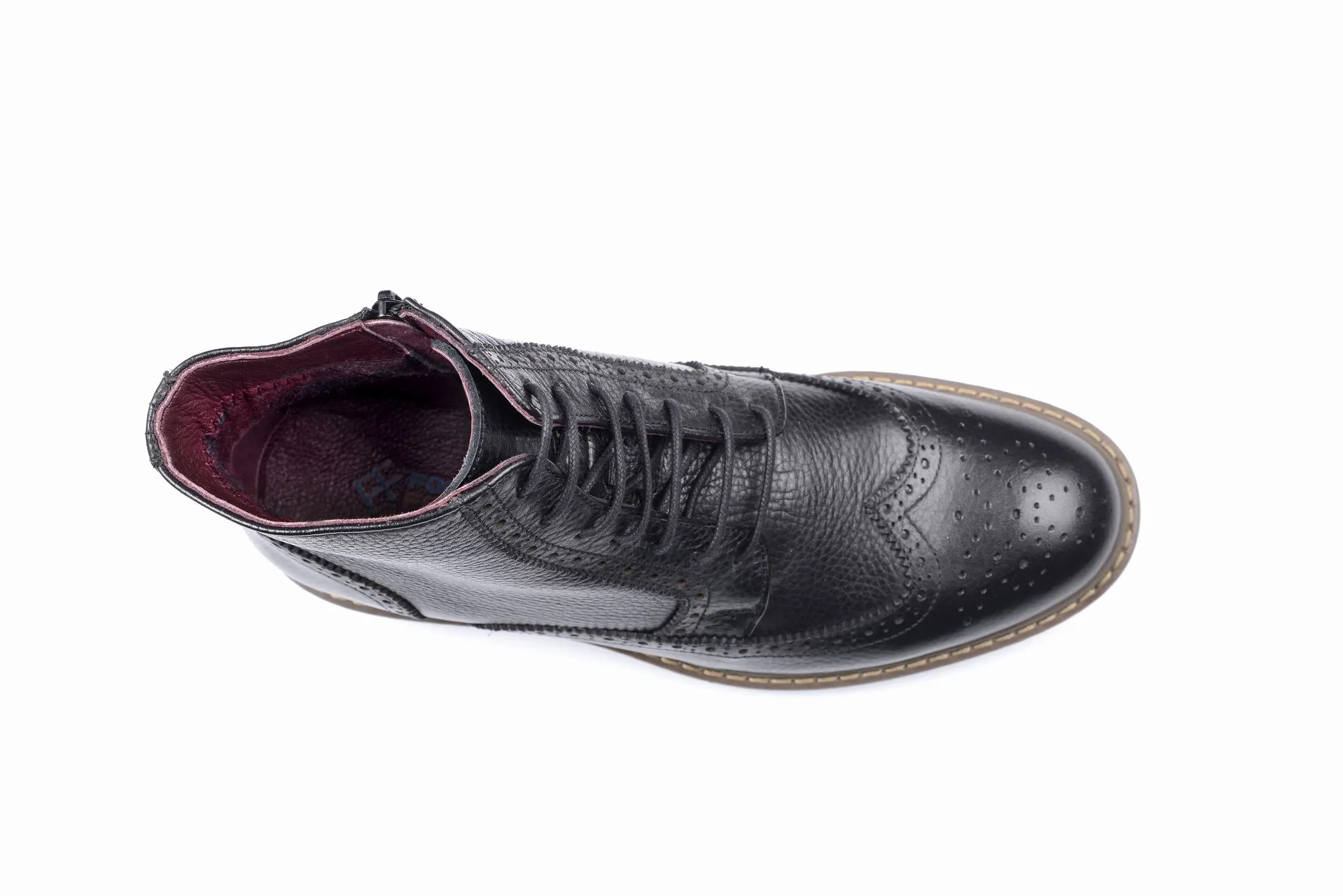 FOOT FEDERATION DERBY WINGTIP MENS BOOT BLACK