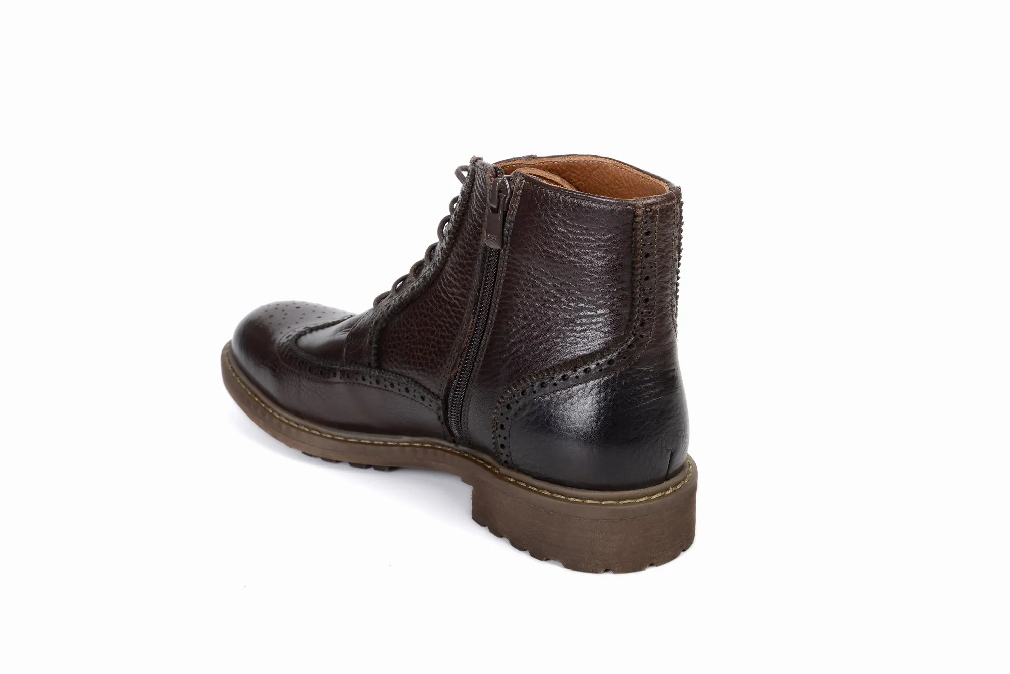 FOOT FEDERATION DERBY WINGTIP MENS BOOT BROWN