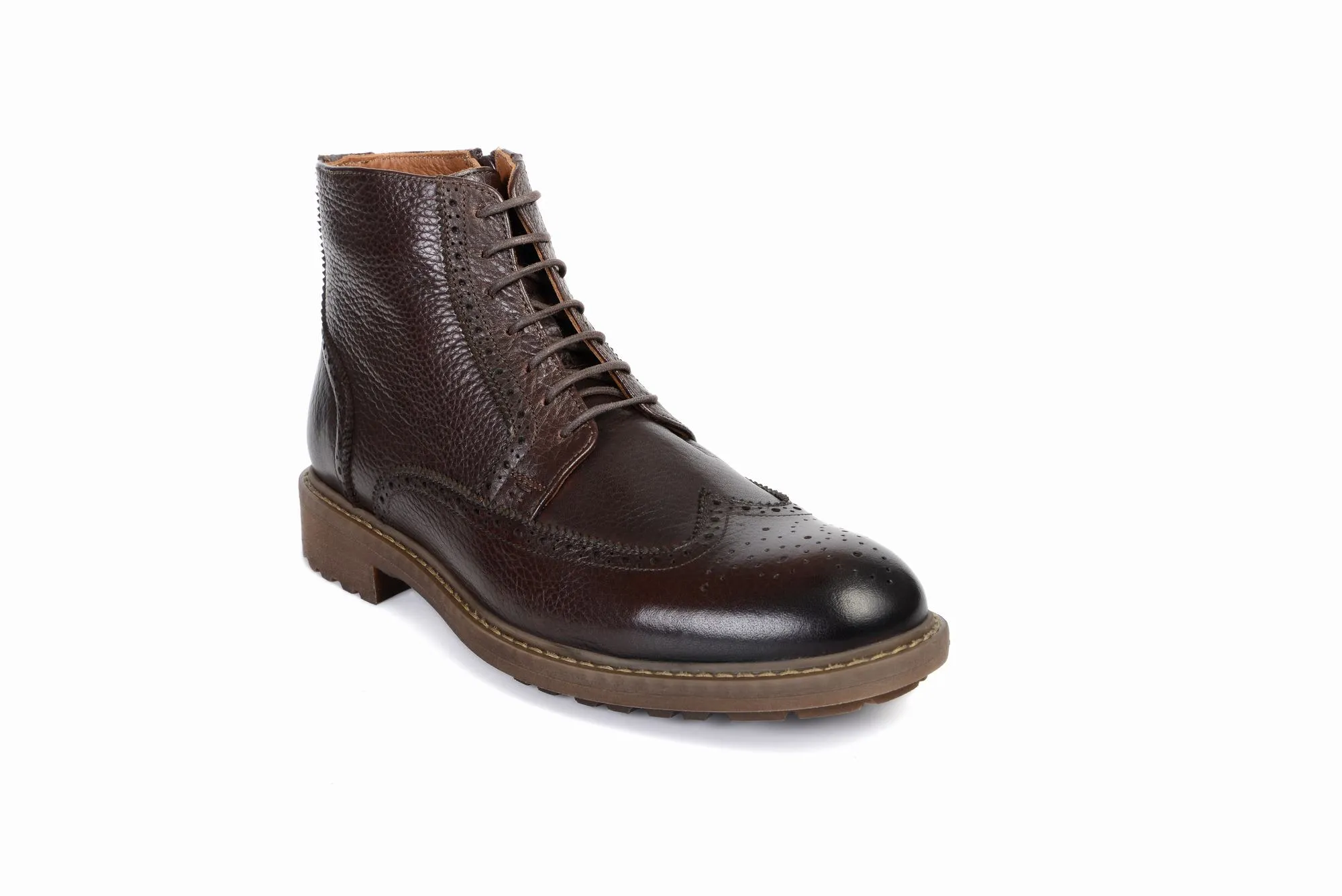 FOOT FEDERATION DERBY WINGTIP MENS BOOT BROWN