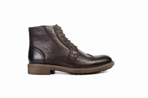 FOOT FEDERATION DERBY WINGTIP MENS BOOT BROWN