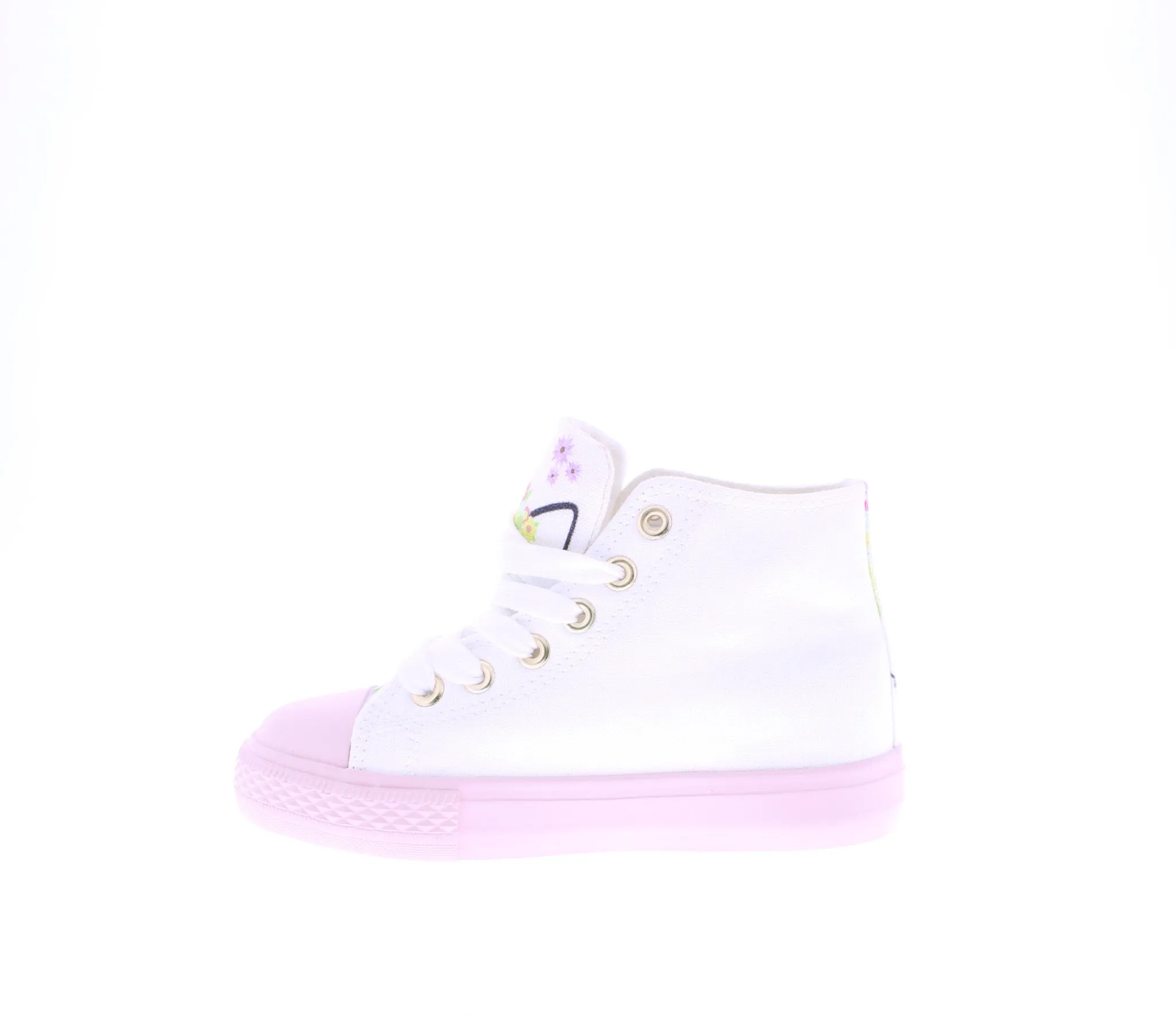 Girls Hi Top Canvas Sneaker