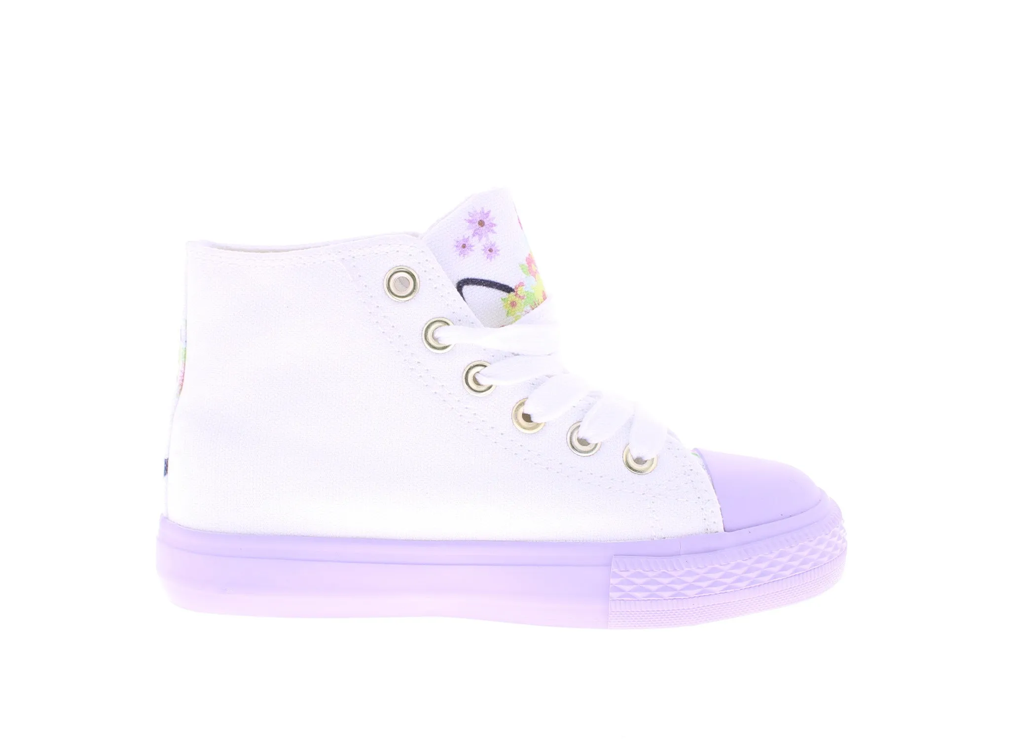 Girls Hi Top Canvas Sneaker