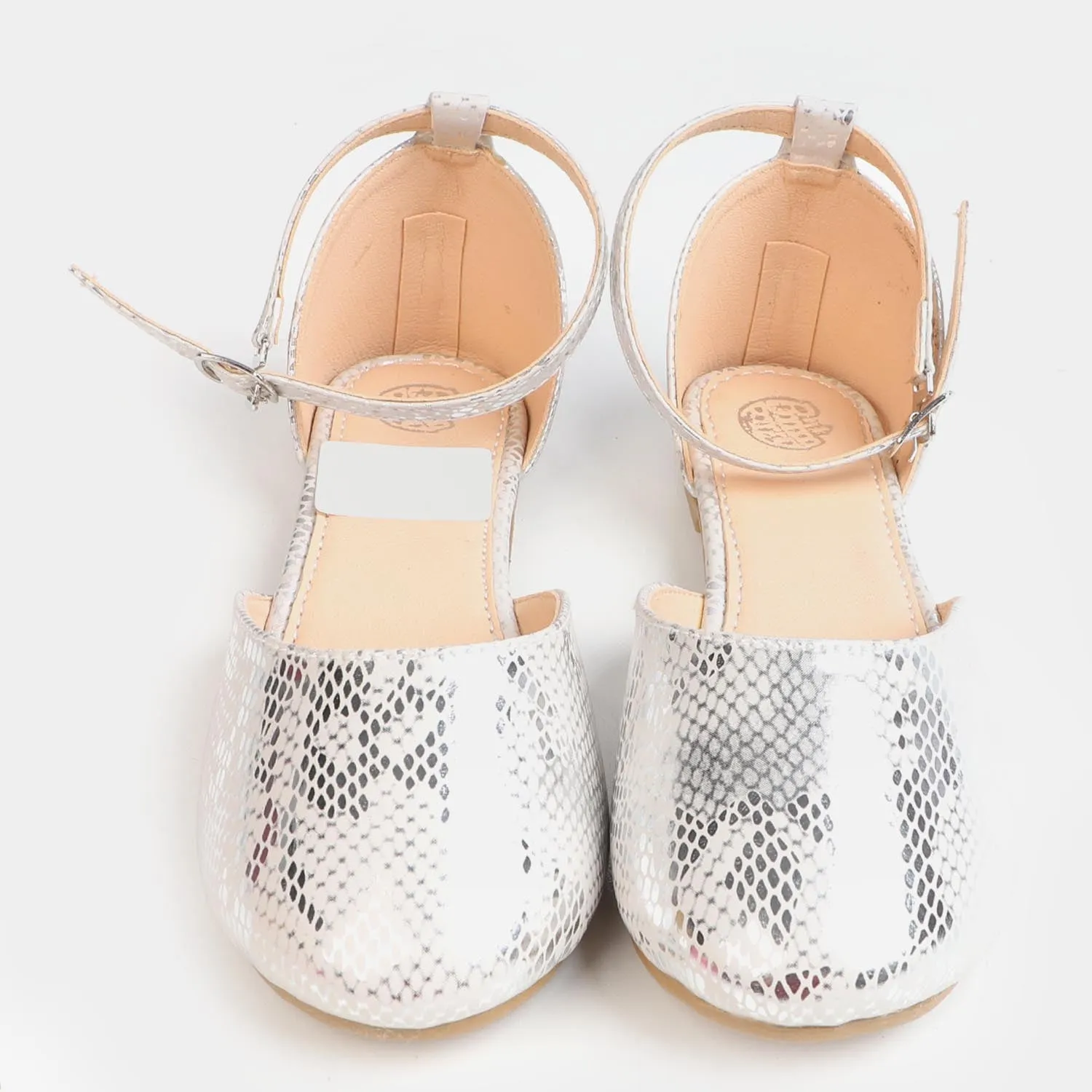 Girls Pumps PP 80-5-SILVER