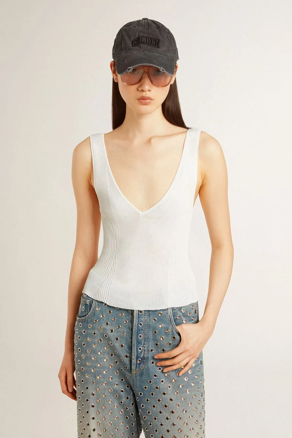 Golden Goose Norma Tank  - Heritage White