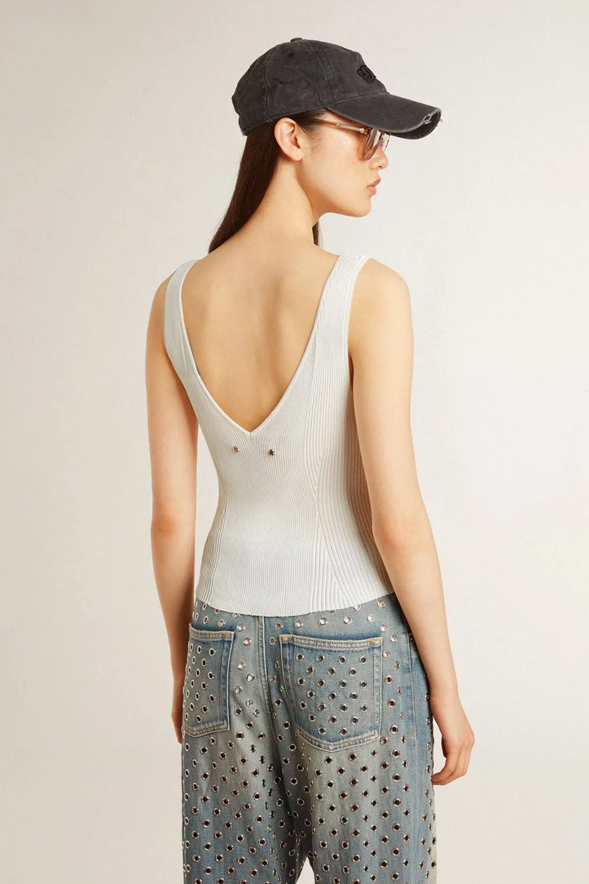 Golden Goose Norma Tank  - Heritage White