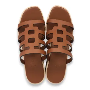 Isabella 30 37 Gold Sandals in Calfskin