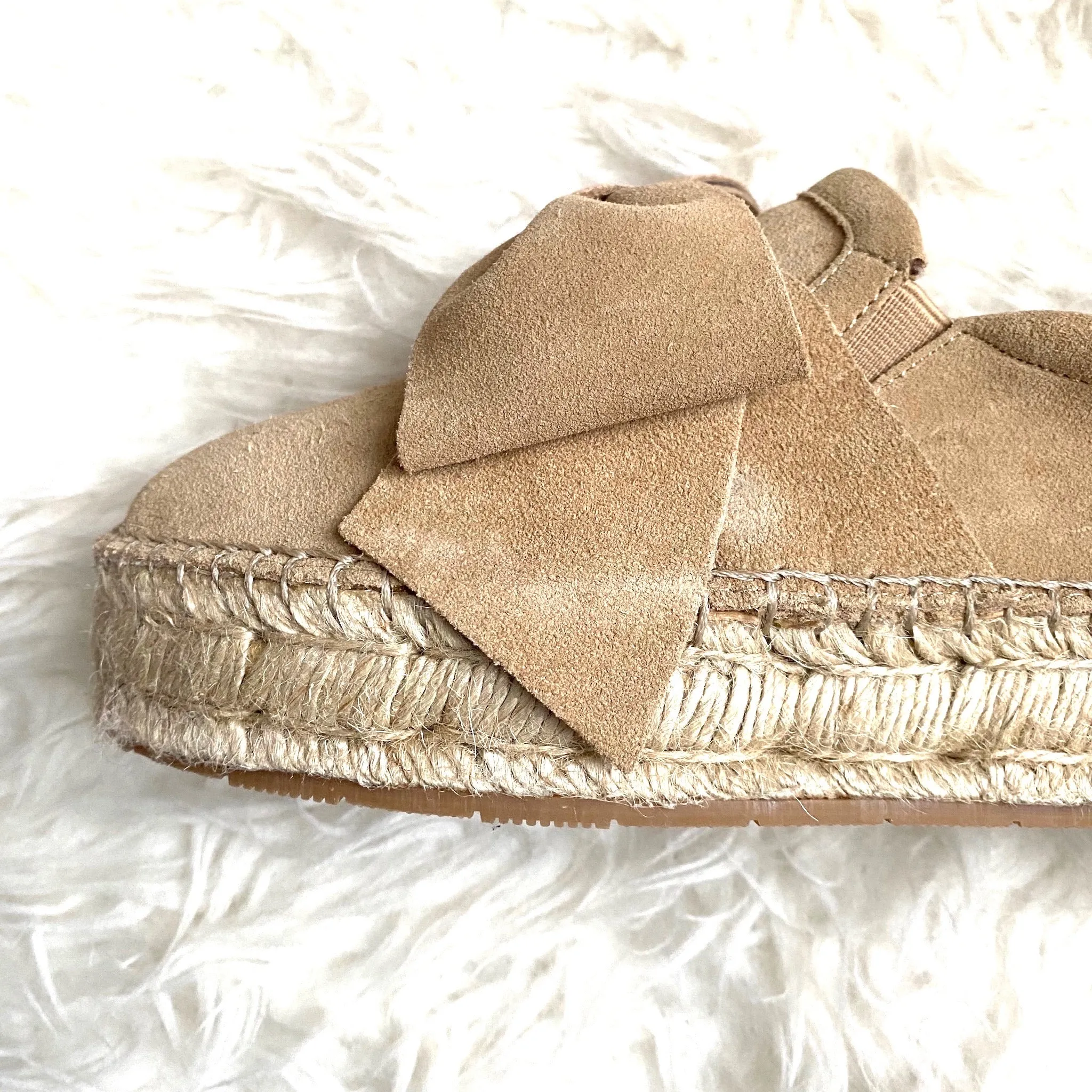 J/ Slides Bow “Reese” Platform Espadrilles-Size 7 (sold out online)