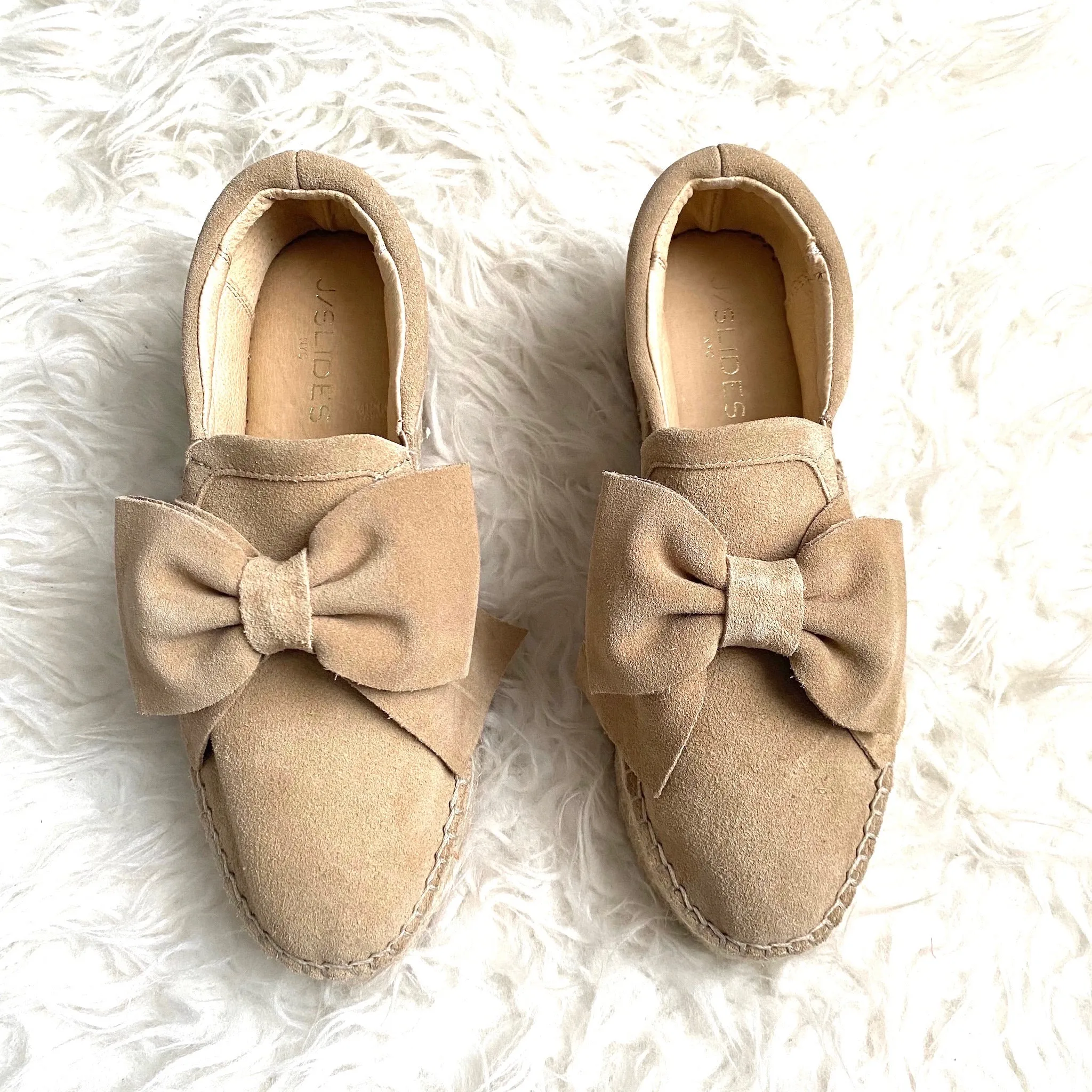 J/ Slides Bow “Reese” Platform Espadrilles-Size 7 (sold out online)