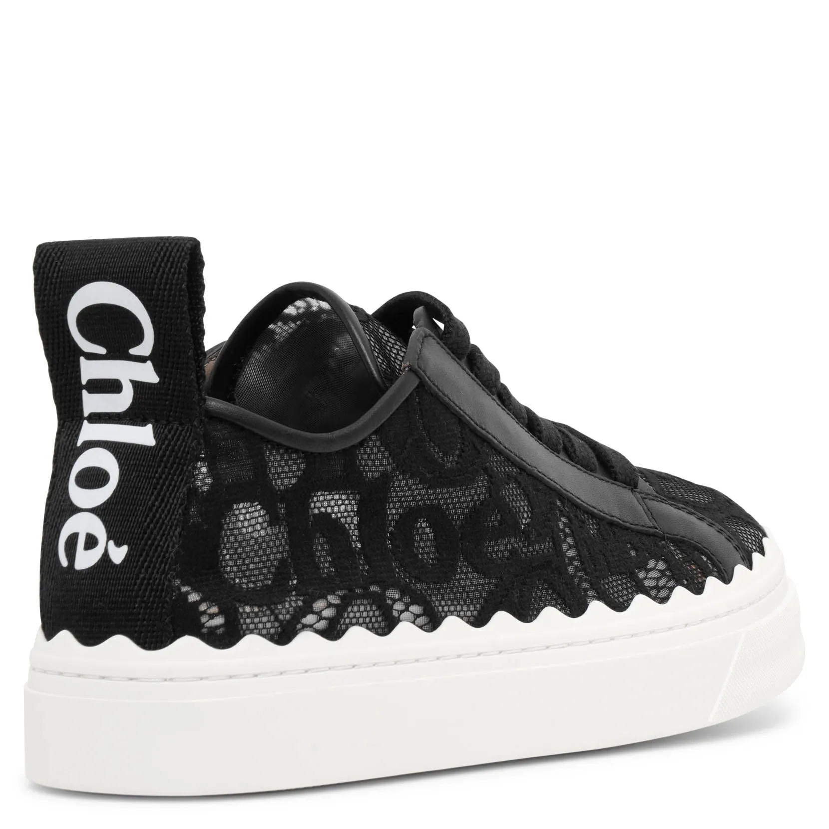 Lauren black lace sneakers