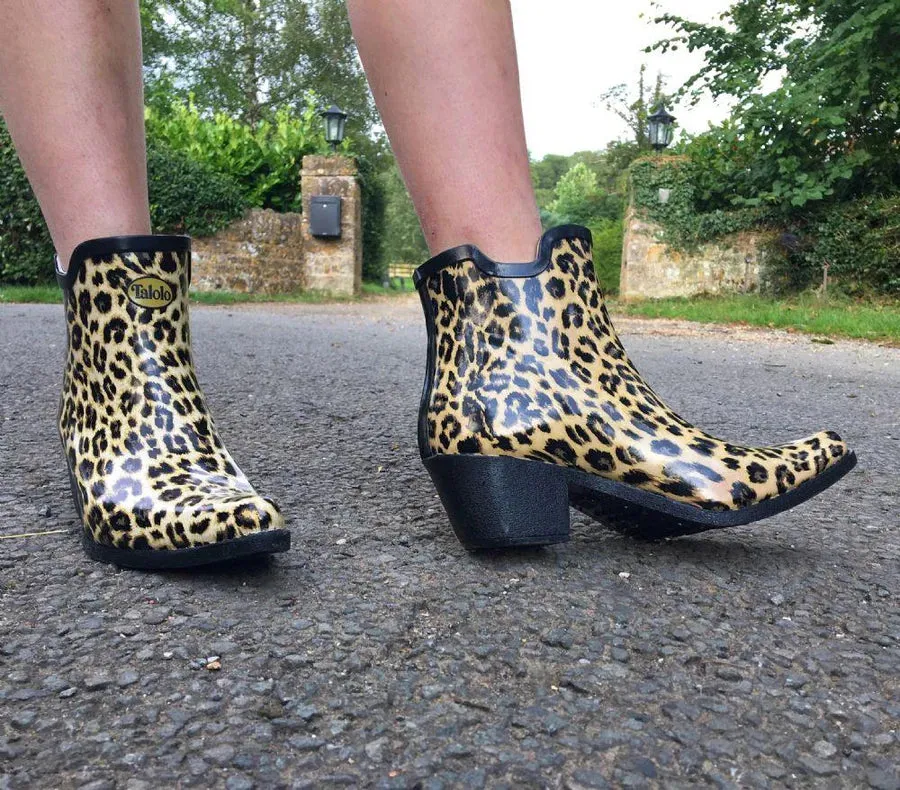 Leopard Print Cowboy Boot Wellies