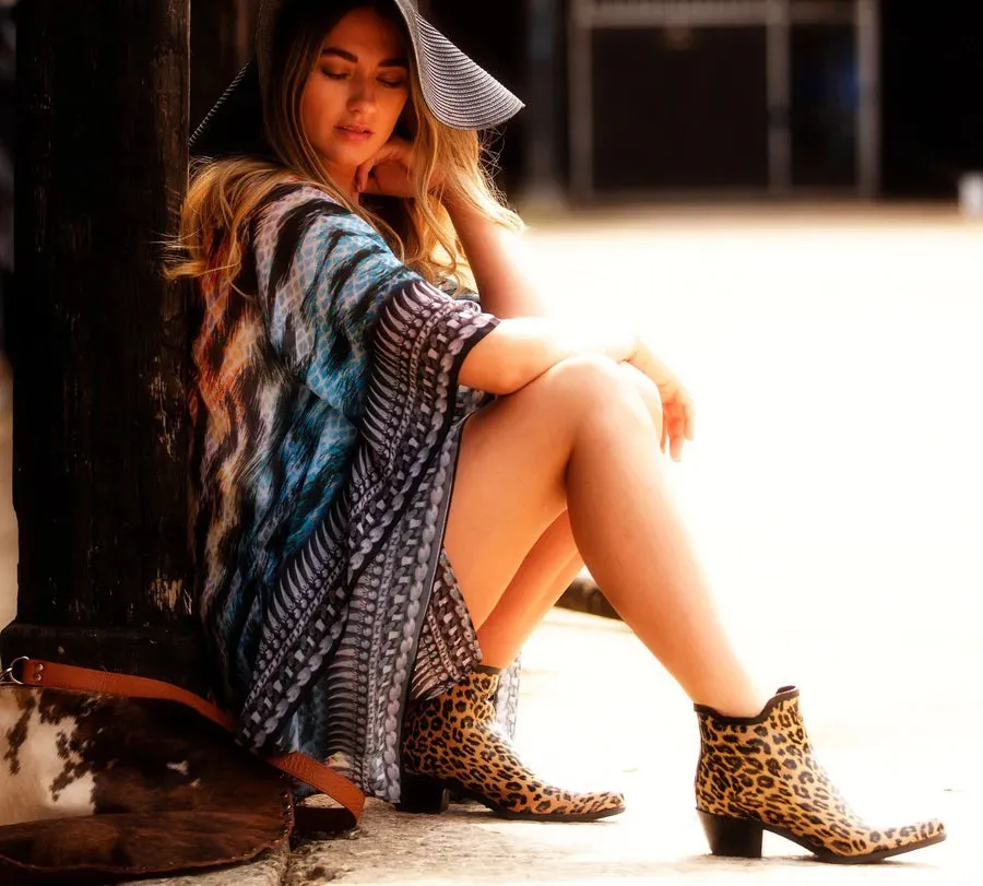 Leopard Print Cowboy Boot Wellies
