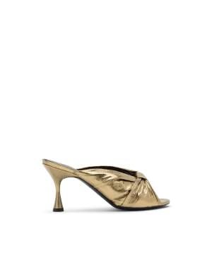 Metallic Twisted Knot Sandals