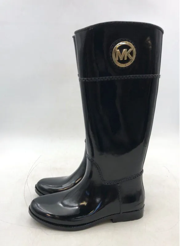 Michael Kors Women's Black Rain Boots - Size 8
