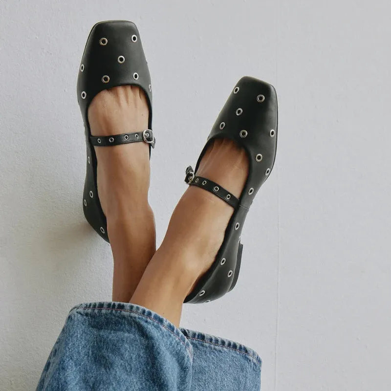 Mick Studded Mary Jane Ballet Flats – Chic and Comfortable Everyday Style by Matisse
